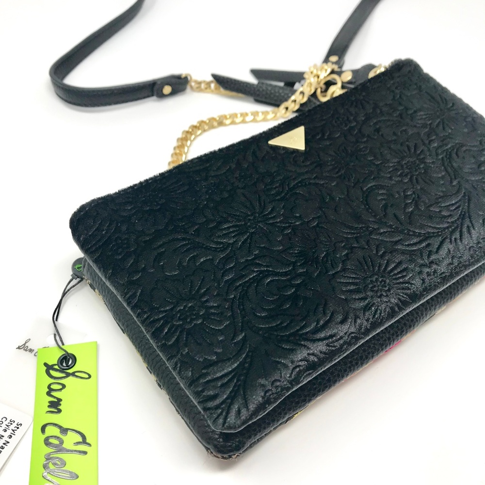 SAM EDELMAN🌺Alisha Tapestry Velvet Floral Bag - Picture 4 of 8